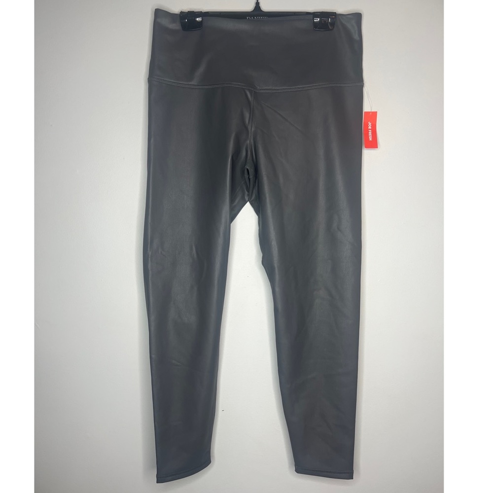 NEW JOE FRESH 1X GREY PLEATHER TIGHTS WITH WARM LINER
